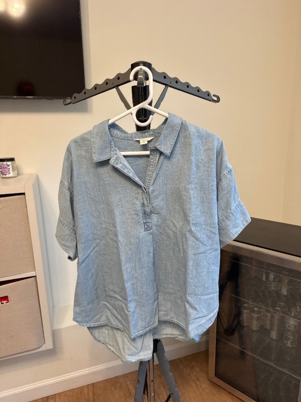 Caslon denim shirt size l